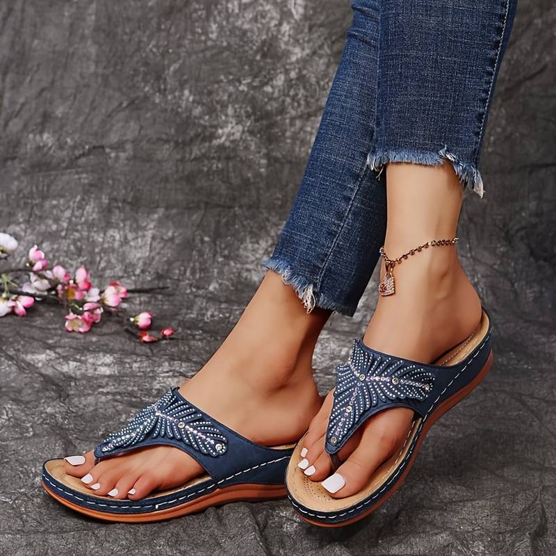 SANDALIAS ORTOPÉDICAS CASUALES DE VERANO CON PUNTA ABIERTA PARA MUJER