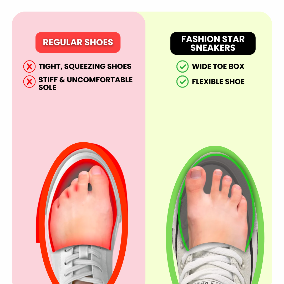 MODA ESTRELLA™ ZAPATILLAS ORTOPÉDICAS A LA MODA