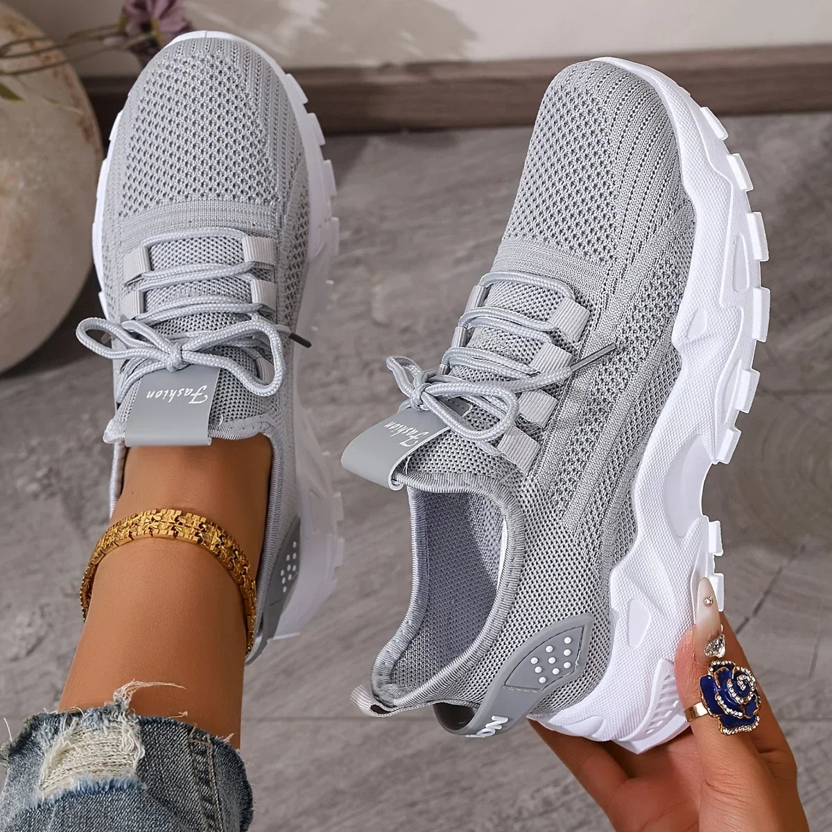 ANALÍA™ ZAPATILLAS DE TEJIDO TRANSPIRABLE PARA MUJER