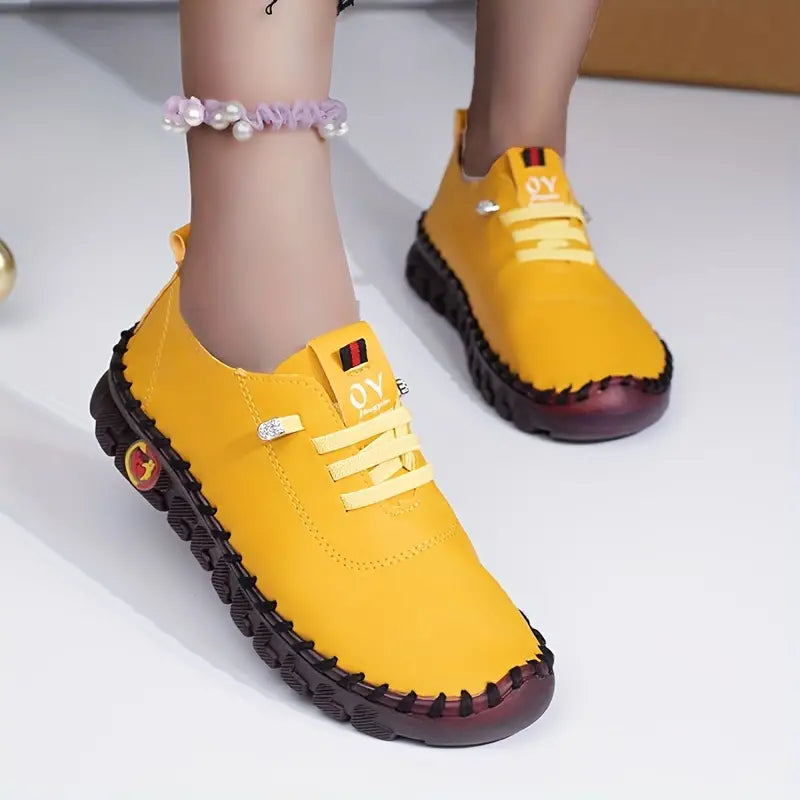LARA™ ZAPATILLAS CASUALES DE COLOR LISO PARA MUJER