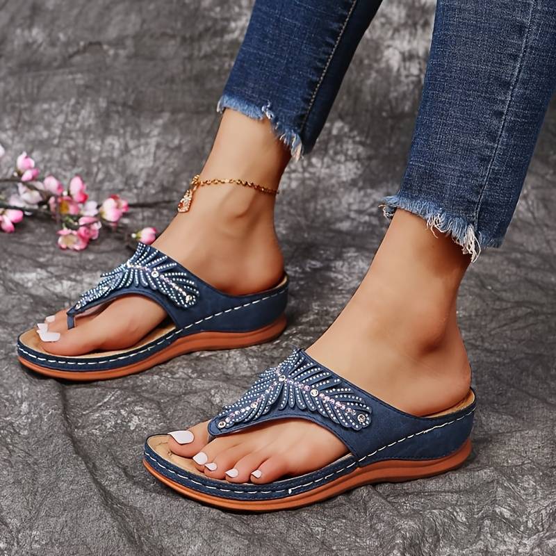 SANDALIAS ORTOPÉDICAS CASUALES DE VERANO CON PUNTA ABIERTA PARA MUJER