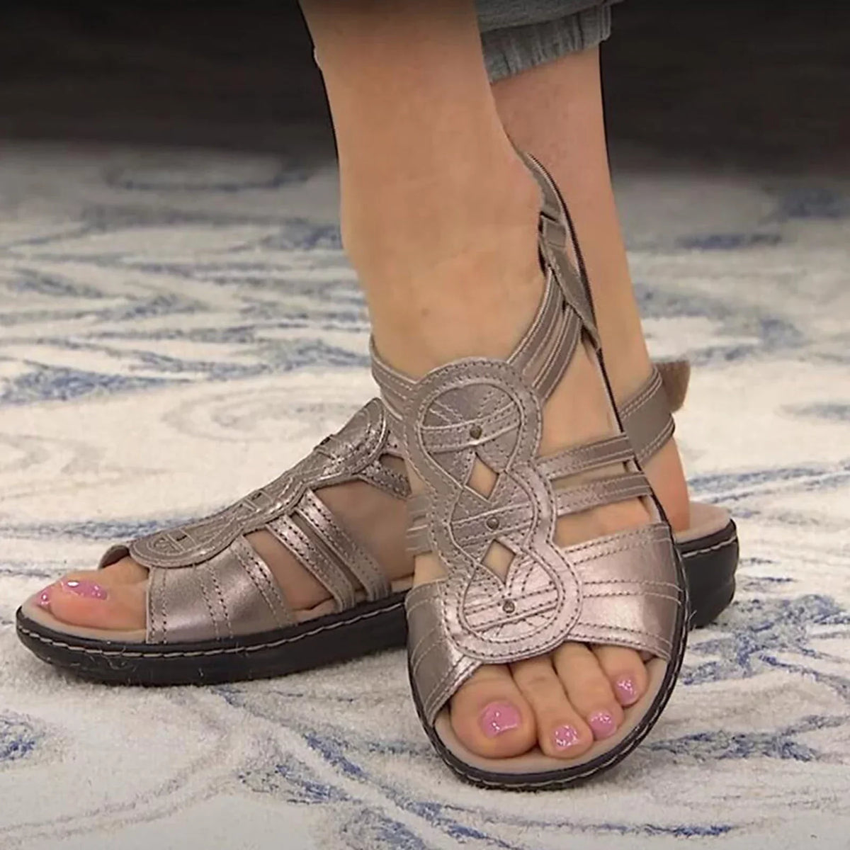 SANDALIAS ORTOPÉDICAS DE CUERO PREMIUM CON SOPORTE DE ARCO - MÁS VENDIDAS 2026