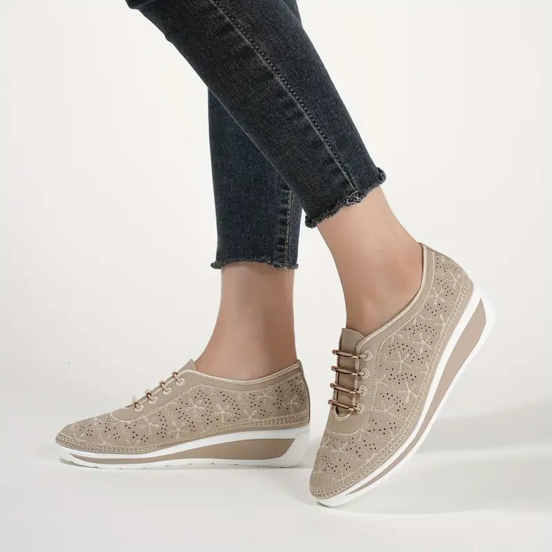 LUCÍA™ ZAPATILLAS ORTOPÉDICAS CASUALES CON TACO CHINO