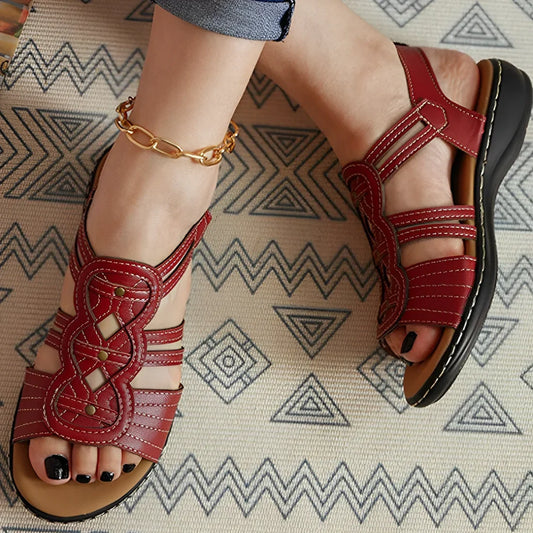 SANDALIAS ORTOPÉDICAS DE CUERO PREMIUM CON SOPORTE DE ARCO - MÁS VENDIDAS 2026