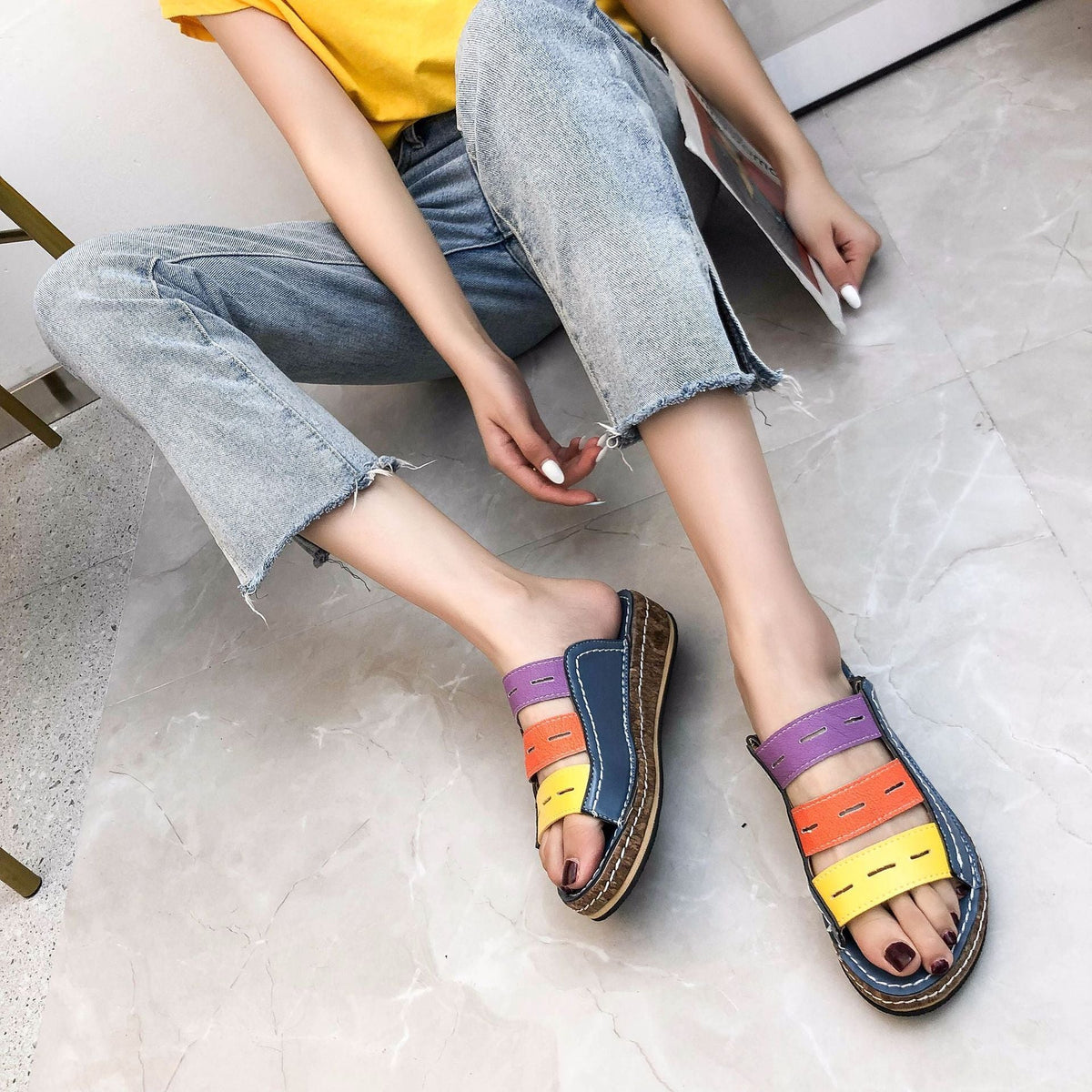 SANDALIAS ORTOPÉDICAS TRICOLOR PREMIUM - MÁS VENDIDAS 2026