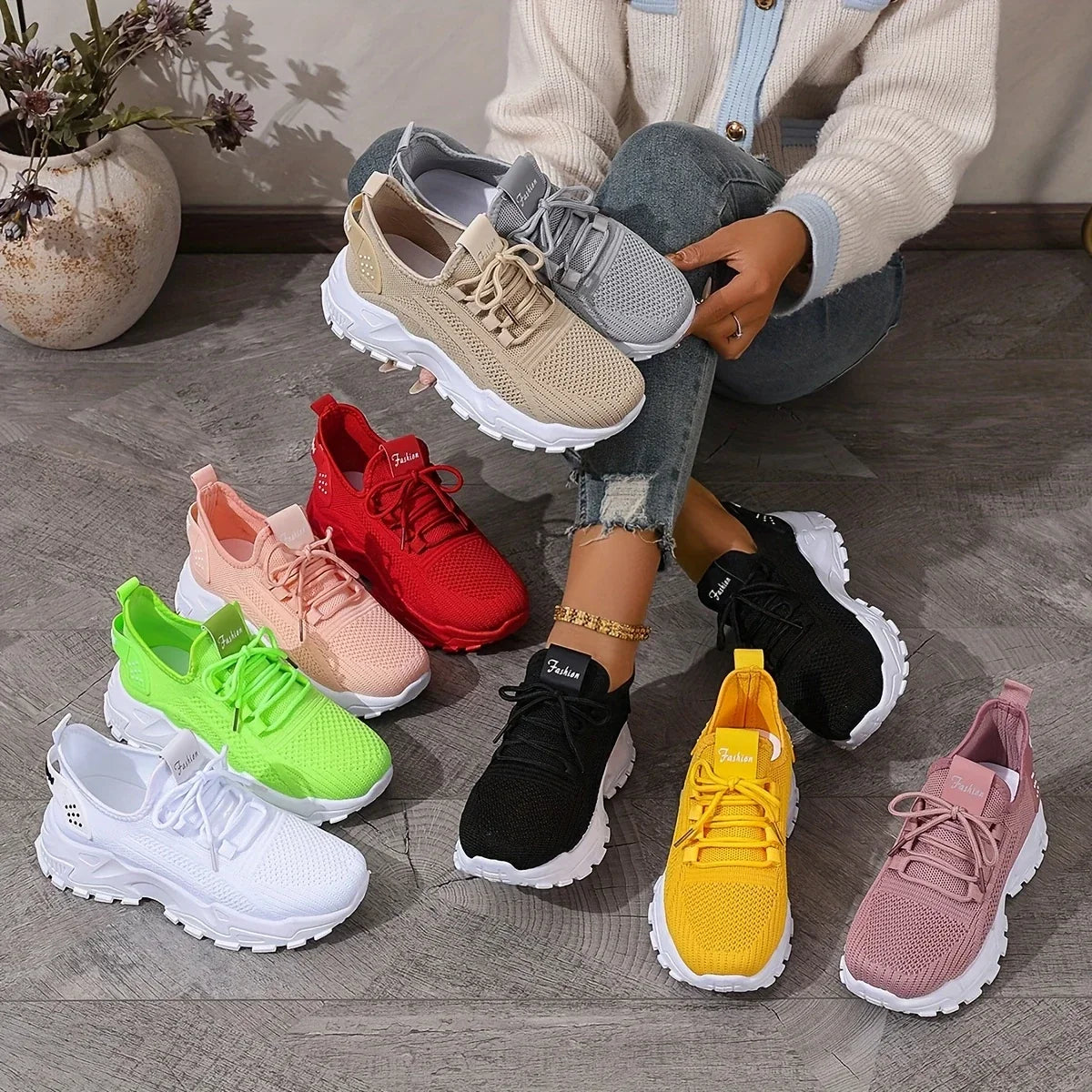 ANALÍA™ ZAPATILLAS DE TEJIDO TRANSPIRABLE PARA MUJER